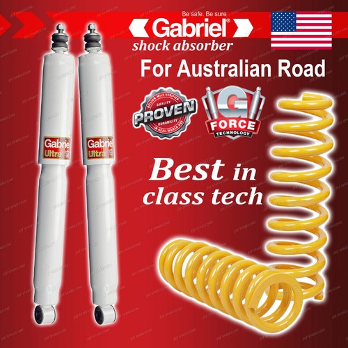 Rear Gabriel Ultra Shocks + Raised King Coils for Holden Trailblazer RG 17-20