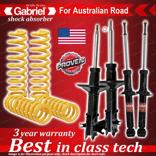 4 x STD Gabriel Shock + Coil Spring for Mitsubishi Lancer CE Sedan Coupe 96-9/03