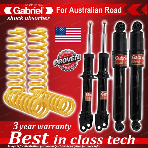 4 x STD Gabriel Shock + Coil Spring for Ford Falcon BF BFII Sedan 7/07-4/08