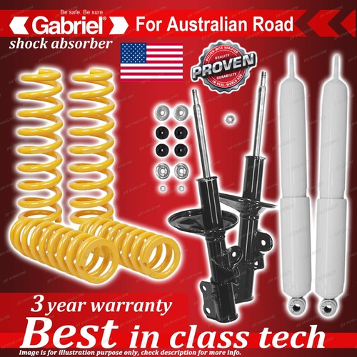 4 x STD Gabriel Shock + Coil Spring for Toyota Tarago TCR10 RWD 9/90-8/00