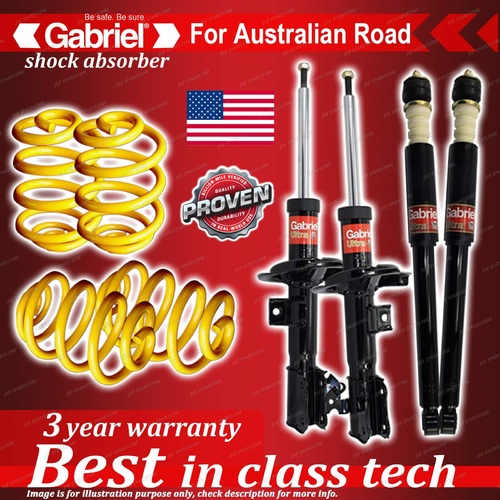 4 x Lowered Gabriel Shock + Coil Spring for Suzuki Swift RS415 EZ ZC215 04-1/11