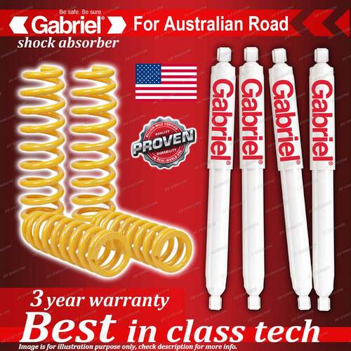 4 x STD Gabriel Shock + Coil Spring for Ford Maverick 4WD DA 1988-1994