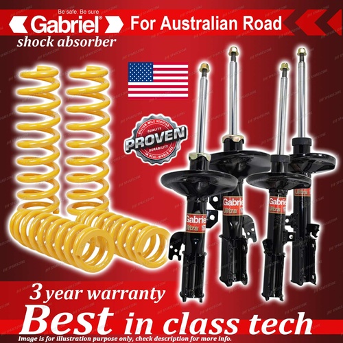 4 x STD Gabriel Shock + Coil Spring for Toyota Camry 4 Cylinder ACV36R Sedan