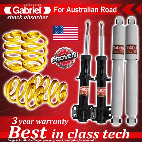 4 x Lowered Gabriel Shock + Coil Spring for Ford Territory SY Series II AWD