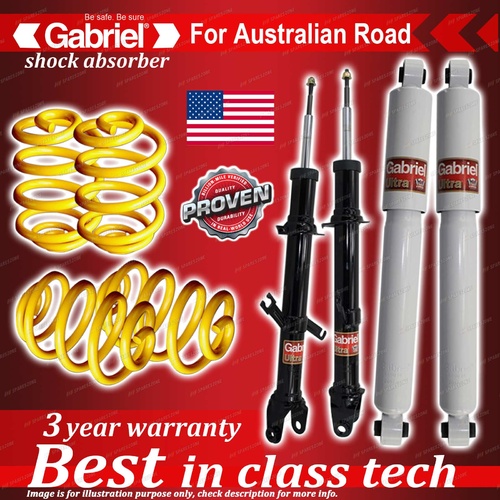 4 x Lowered Gabriel Shock + Coil Spring for Ford Territory SY SZ RWD 07-On