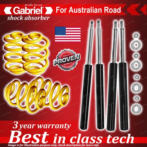 4 x Lowered Gabriel Shock + Coil Spring for Toyota MR2 SW20 Sports Coupe