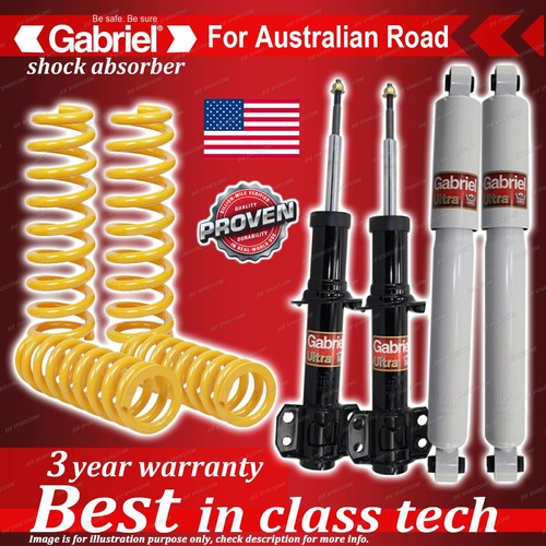 4 x Raised Gabriel Shock + Coil Spring for Ford Territory SY Series II AWD