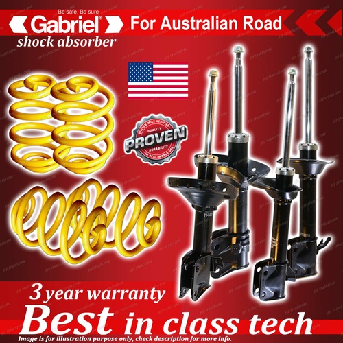 4 x Ultra Low Gabriel Shock + Coil Spring for Subaru Impreza GG Hatch 11/02-8/07