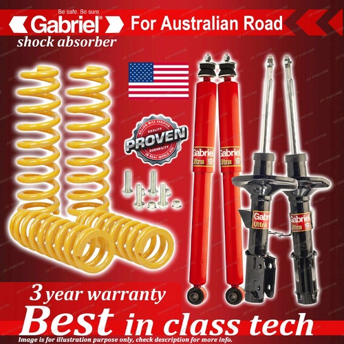 4 x STD Gabriel Shock + Coil Spring for Holden Commodore Wagon VT VX VY 6CYL