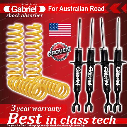 4 x Lowered Gabriel Shock + Coil Spring for Honda Accord CP3 3.5L V6 Sedan 08-09