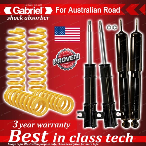 4 x Raised Gabriel Shock + Coil Spring for Suzuki Grand Vitara SQ416 SQ420 SQ625