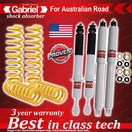 4 x Raised Gabriel Shock + Coil Spring for Toyota Prado GRJ150 KDJ150 KDJ155 LWB