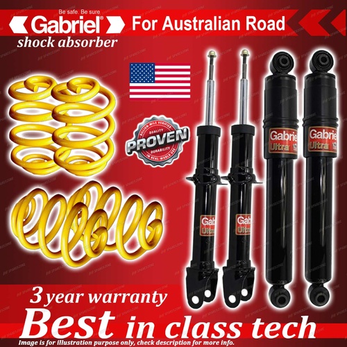 4 x Lowered Gabriel Shock + Coil Spring for Ford Falcon BF BFII Sedan 7/07-4/08
