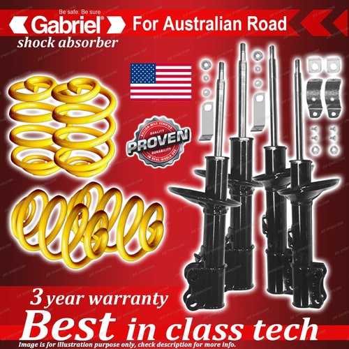 4 x Lowered Gabriel Shock + Coil Spring for Toyota Corolla AE92 93 94 6/89-9/94