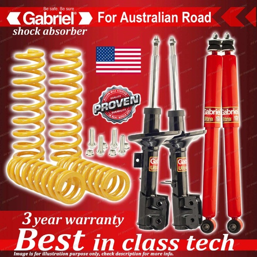 4 x Raised Gabriel Shock + Coil Spring for Holden Commodore VZ Ute Wagon 04-07