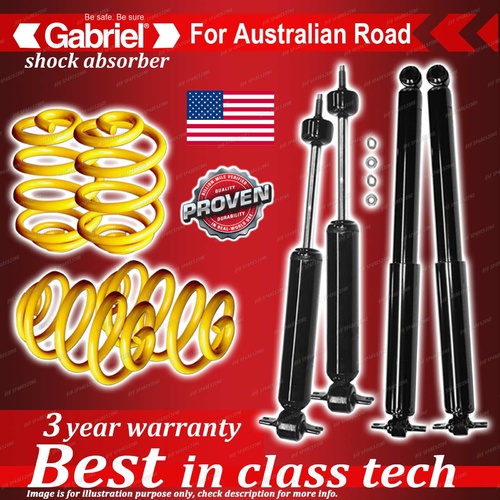 4 x Lowered Gabriel Shock + Coil Spring for Chevrolet BEL-Air All models 58-63