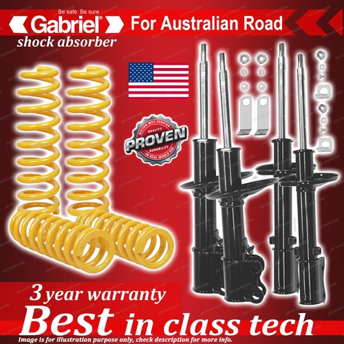 4 x STD Gabriel Shock + Coil Spring for Toyota Corolla AE82 Twin Cam 16V 86-89