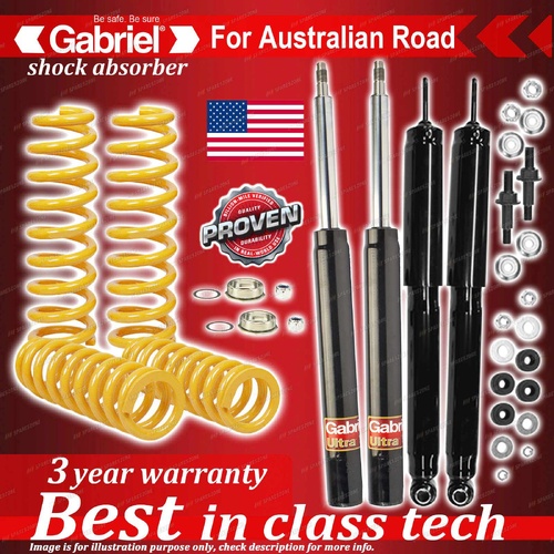 4 x STD Gabriel Shock + Coil Spring for Holden Commodore Ute VG 6CYL 8/90-7/93