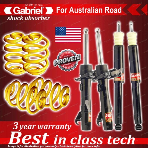 4 x Lowered Gabriel Shock + Coil Spring for Ford Focus LS LT 2.0L Sedan Hatch