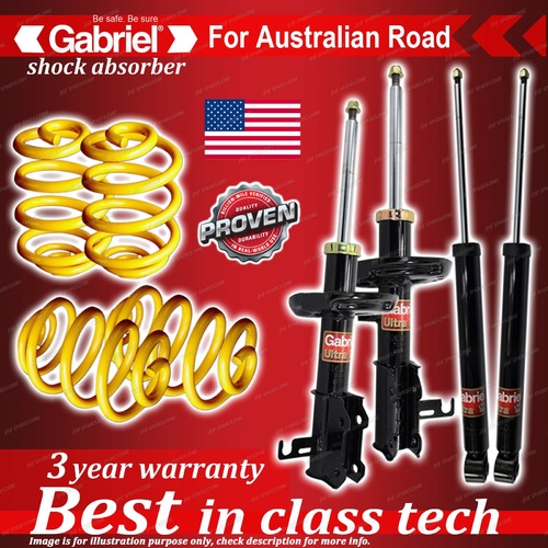 4 x Lowered Gabriel Shock + Coil Spring for Holden Cruze JG JH DIESEL 5/09-On