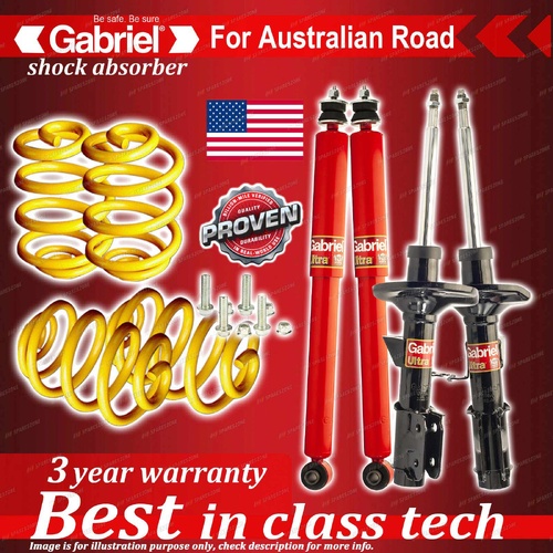 4 x Ultra Low Gabriel Shock + Coil Spring for Holden Commodore VT VX VY 6CYL