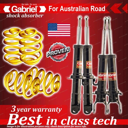 4 x Ultra Low Gabriel Shock + Coil Spring for Ford Falcon AU IRS 4/00-9/02