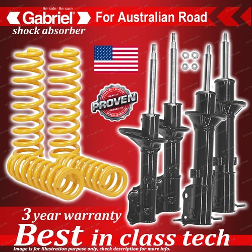 4 x STD Gabriel Shock + Coil Spring for Hyundai Excel HU X3 9/94-5/97