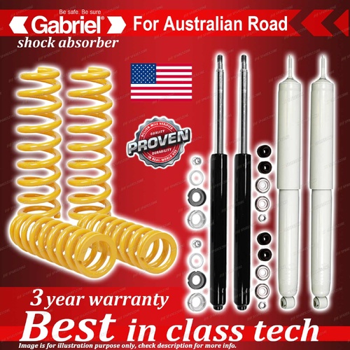 Front Rear Gabriel Shocks + Raised King Coils for Toyota Rav 4 SXA11 SUV 94-00
