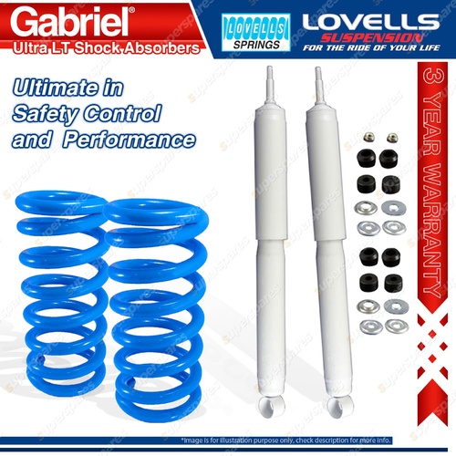 Rear Raised HD Gabriel Ultra Shocks Lovells Springs for Landcruiser FJ HDJ80 81