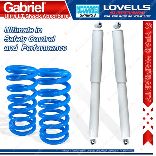 Rear Raised HD Gabriel Ultra LT Shocks Lovells Springs for Nissan Pathfinder R50