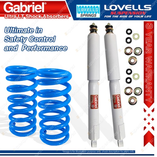 Rear Raised HD Gabriel Ultra Shocks + Lovells Springs for Landcruiser UZJ VDJ200