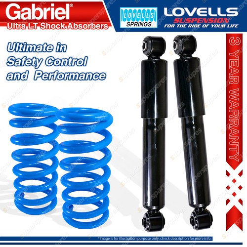 Rear Raised HD Gabriel Ultra LT Shocks Lovells Springs for Nissan Pathfinder R51
