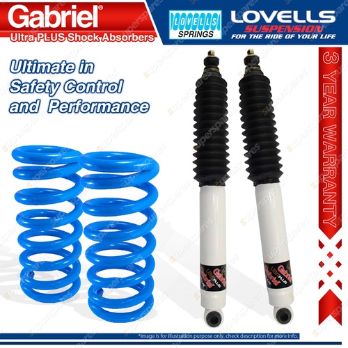 Rear Raised Gabriel 40mm Raised Shock Lovells Spring for Toyota Prado RZJ VZJ 95