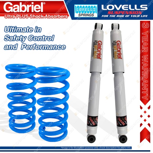 Rear Raised HD Gabriel 50mm Raised Shocks Coil Springs for Patrol GU Y61 Hardtop