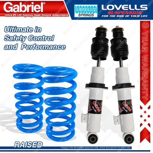 Front Raised HD Gabriel PLUS Shock Lovells Spring for Mitsubishi Triton ML MN MQ