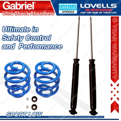 Rear Sport Low Gabriel Ultra Shocks Coil Springs for Volkswagen Passat 3B Sedan