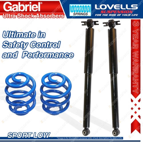 Rear Sport Low Gabriel Ultra Shocks + Lovells Springs for Kia Rio BC 1.5L 03-05