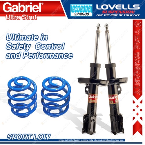 Front Sport Low Gabriel Ultra Strut Shocks Coil Springs for Holden ASTRA TS II