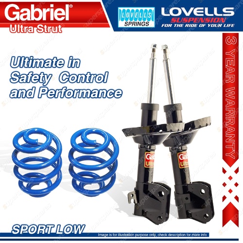 Front Sport Low Gabriel Shock Lovells Spring for Subaru Impreza GG9 GGA GGE GGG