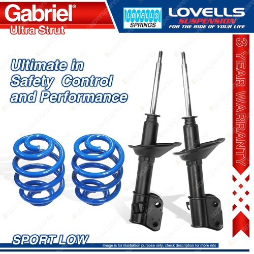 Front Sport Low Gabriel Ultra Shocks Lovells Springs for Subaru Impreza GC8 GF8