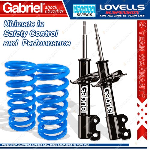 2 Front Super Low Gabriel Ultra Shocks + Lovells Springs for Toyota Camry SXV20R