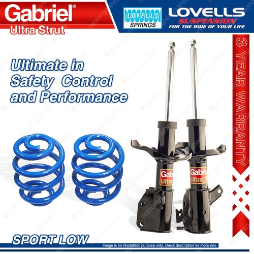 Front Sport Low Gabriel Shocks Coil Spring for Mazda 323 BJ sway bar mount 105mm