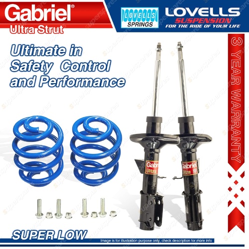 Front Super Low Gabriel Ultra Shocks Lovells Springs for Holden Statesman WH WK