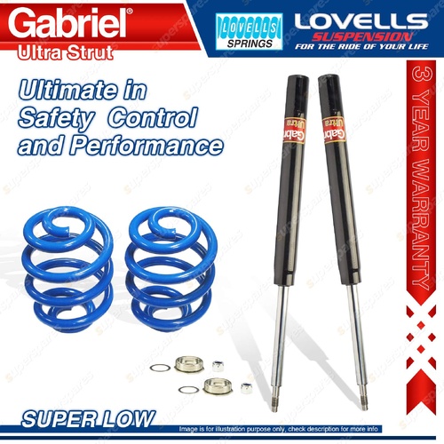 Front Super Low Gabriel Cartridge Shocks Lovells Springs for Commodore VC VH V6