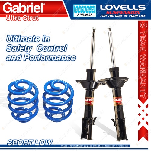 Rear Sport Low Gabriel Ultra Strut Shocks + Spring for Subaru Liberty Legacy BF5