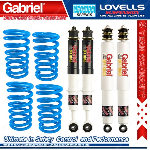 Front Rear Gabriel Ultra PLUS Shocks + Coil Springs for Landcruiser UZJ200