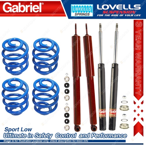 F+R Sport Low Gabriel Shocks + Coil Springs for Holden Commodore VK 6 Cyl