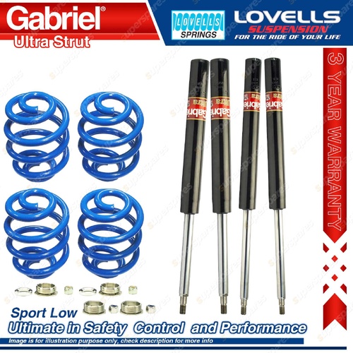 F+R Sport Low Gabriel Ultra Shocks + Coil Springs for Toyota Camry SV20 21 22