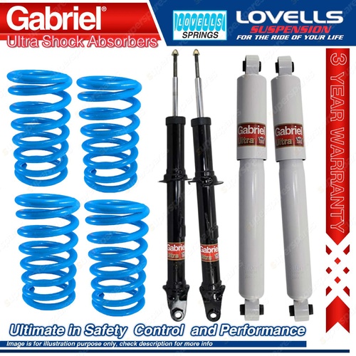 Front Rear Gabriel Ultra Shocks + Coil Springs for Ford Territory SX SY RWD