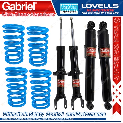 Front Rear Gabriel Ultra Shocks Coil Springs for Ford Falcon BA BF XR6 02-07